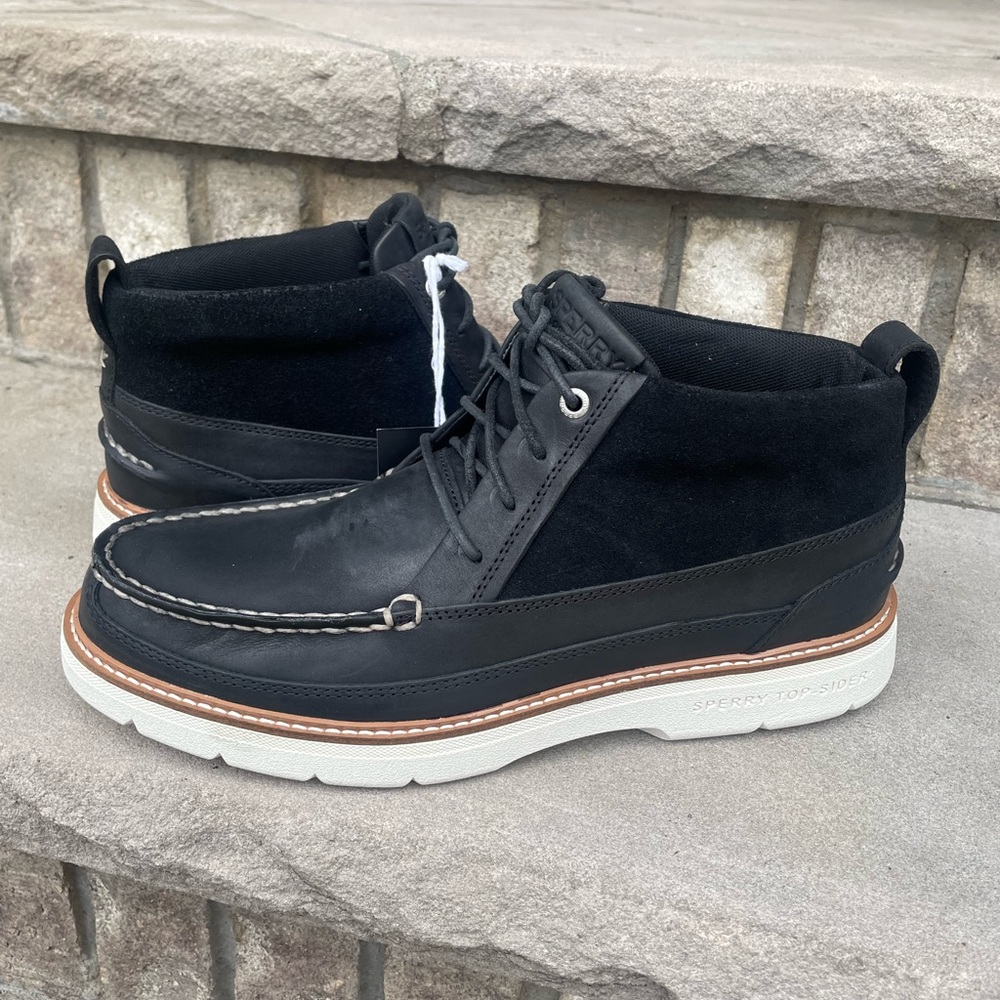 SPERRY A/O Plushwave Lug Chukka 11.5 Men's Boat Shoe Leather Lace Up Preppy New